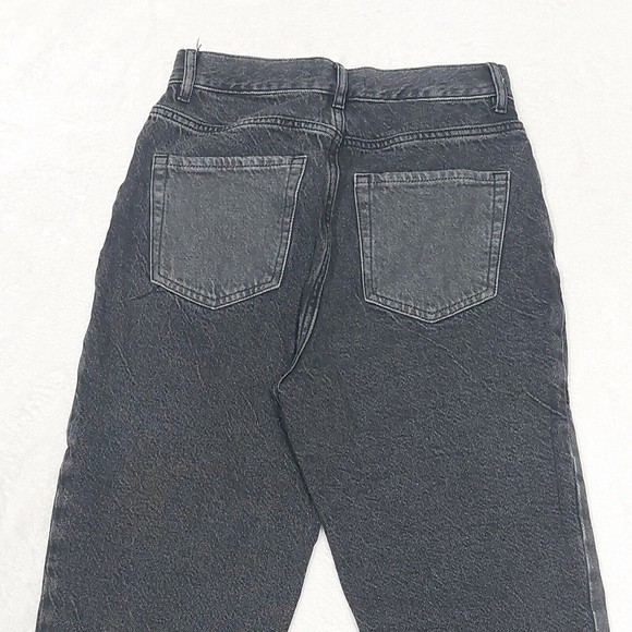 PacSun Jeans Womens Sz 27 Two Toned Black Denim High Rise Straight Button Fly - Picture 10 of 10